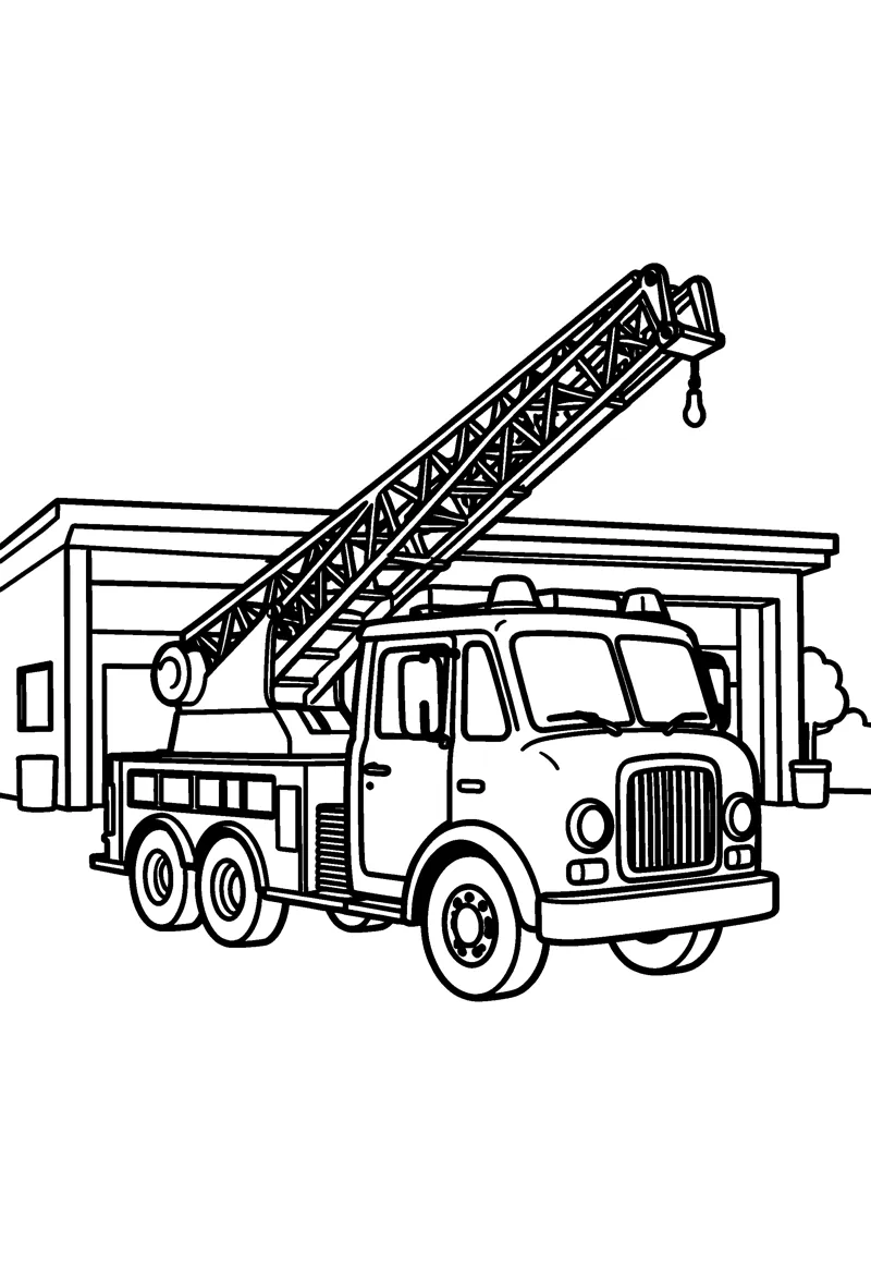 Fire Truck coloring page preview