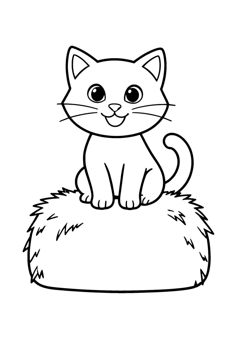 Farm Animals Coloring Pages for Preschoolers coloring page preview
