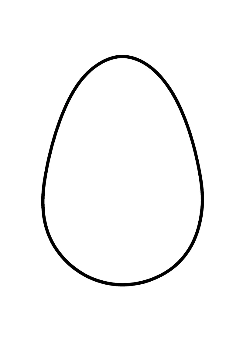 Oval Egg coloring page preview