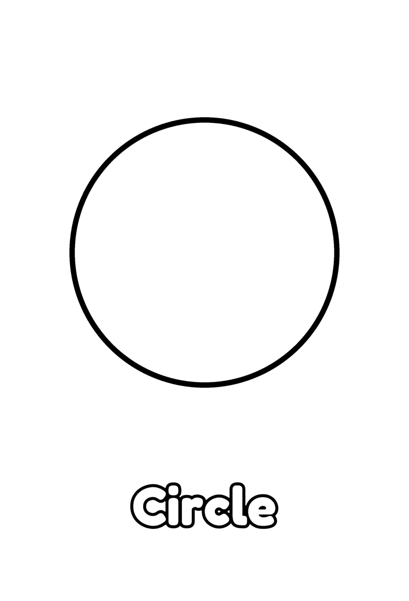 Basic Shapes Coloring Pages for Toddlers coloring page preview