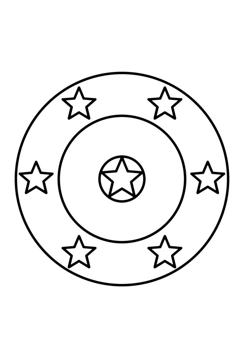 Star Rings coloring page preview