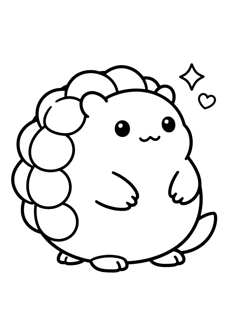 Pangolin coloring page preview