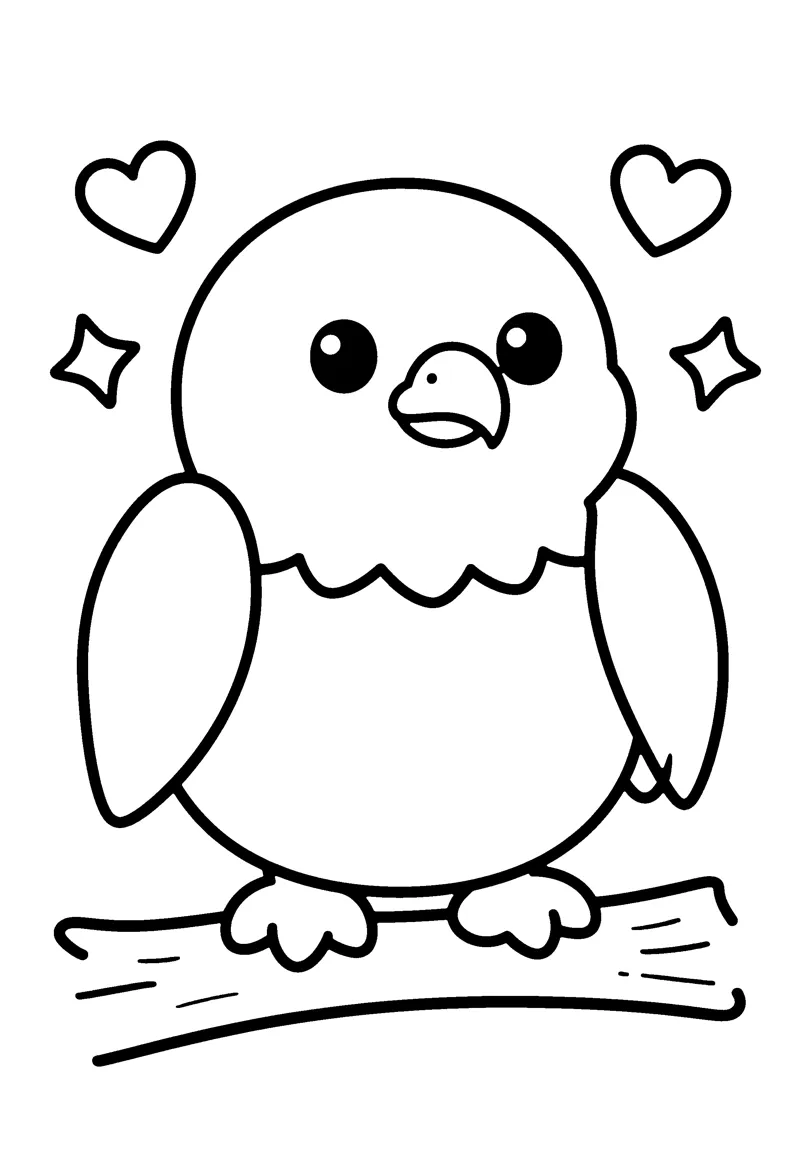 Eagle coloring page preview