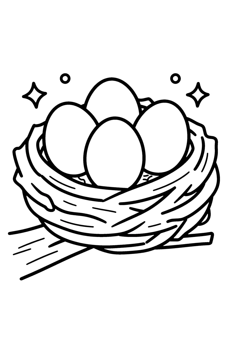 Bird Coloring Pages for Preschoolers coloring page preview