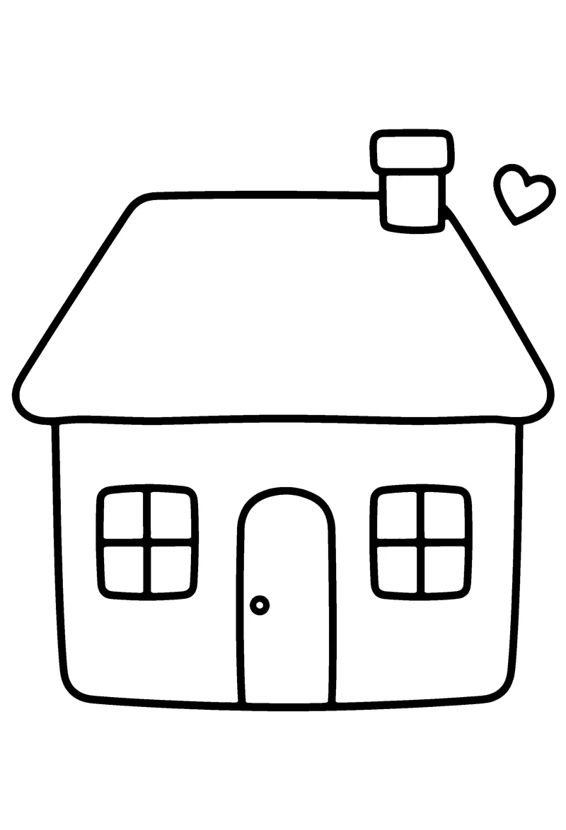 Our House coloring page preview