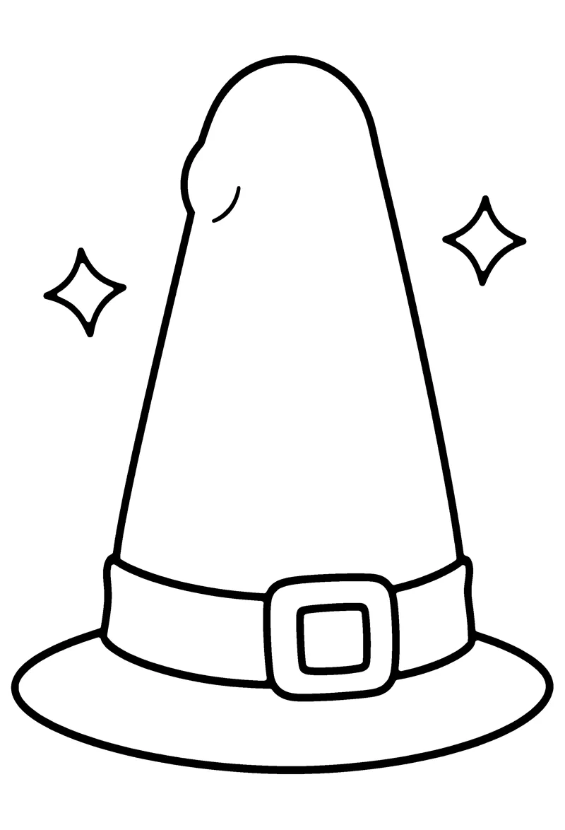 Pilgrim Hat coloring page preview