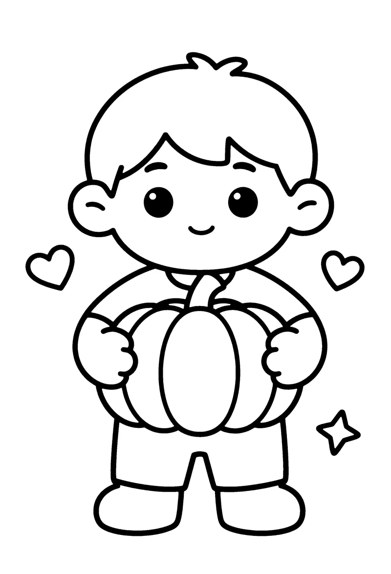 Thanksgiving Coloring Pages for Preschoolers coloring page preview