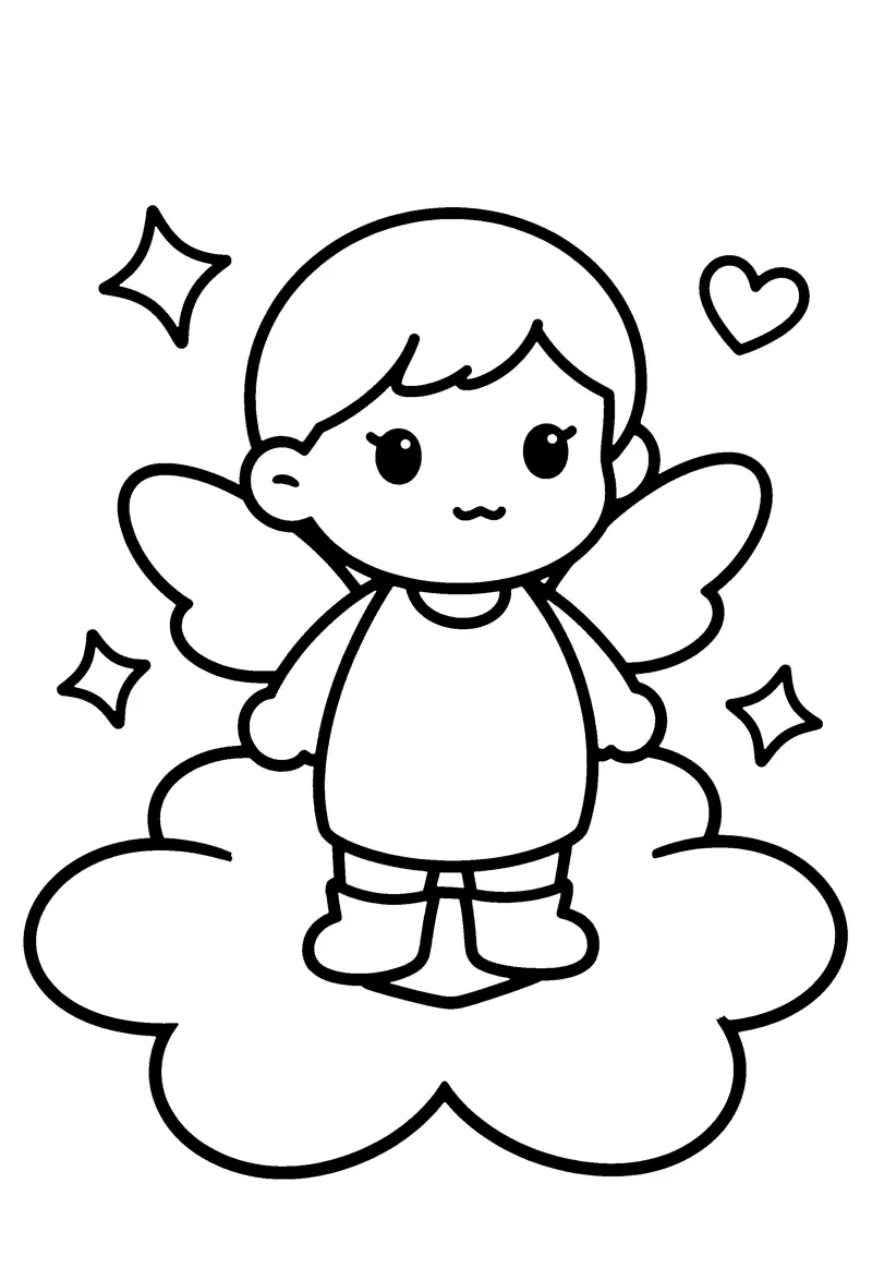Flower Fairy coloring page preview