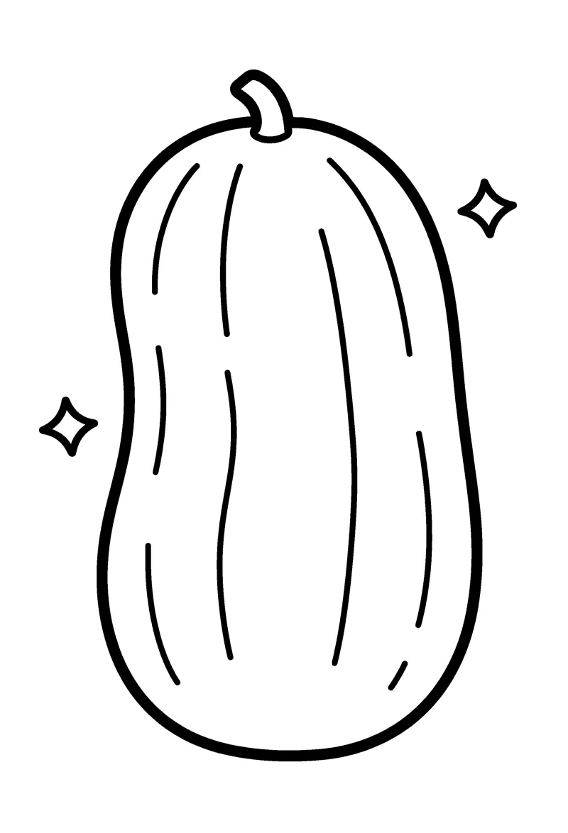 Cucumber coloring page preview