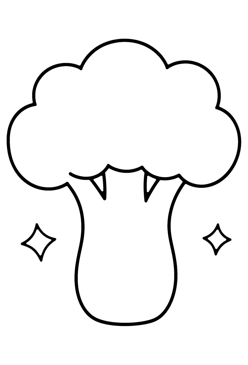 Vegetable Coloring Pages for Preschoolers coloring page preview