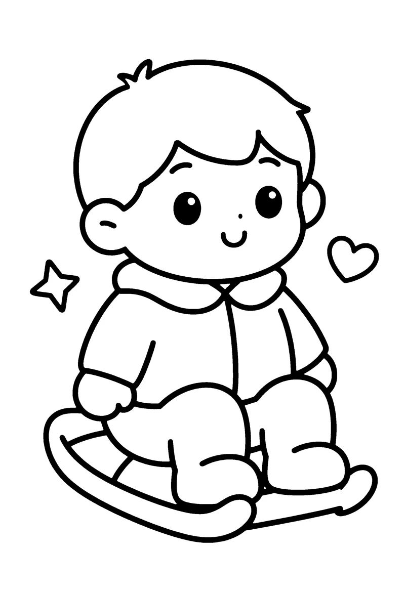 Winter Coloring Pages for Preschoolers coloring page preview