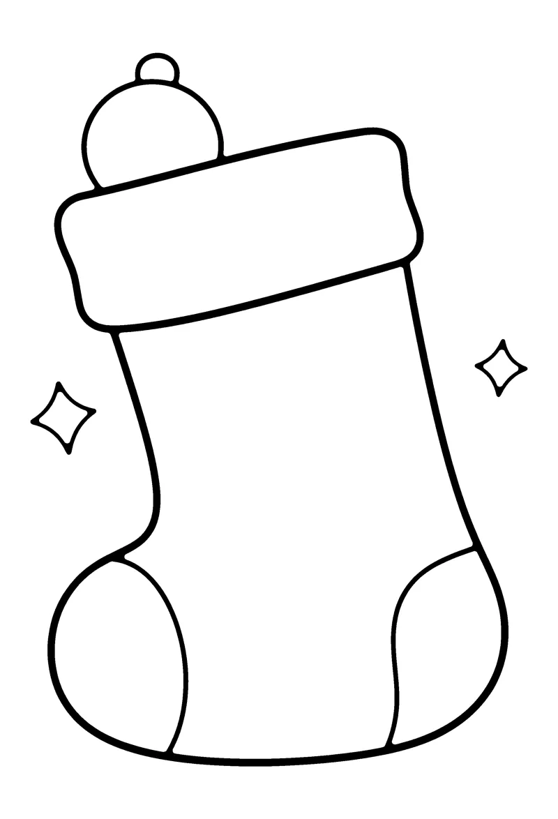 Christmas Stocking coloring page preview